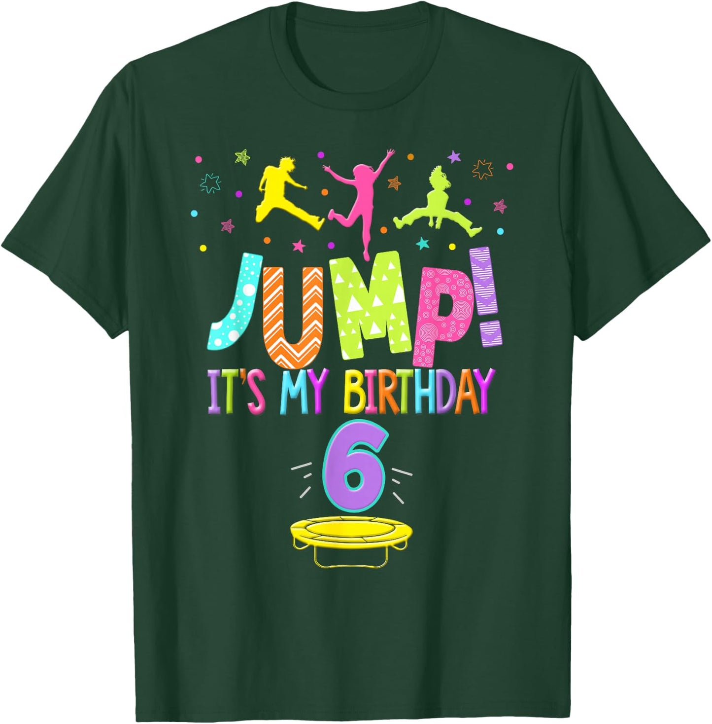 Trampoline Birthday Party For Girls T-Shirt - T-Shirt | Forest