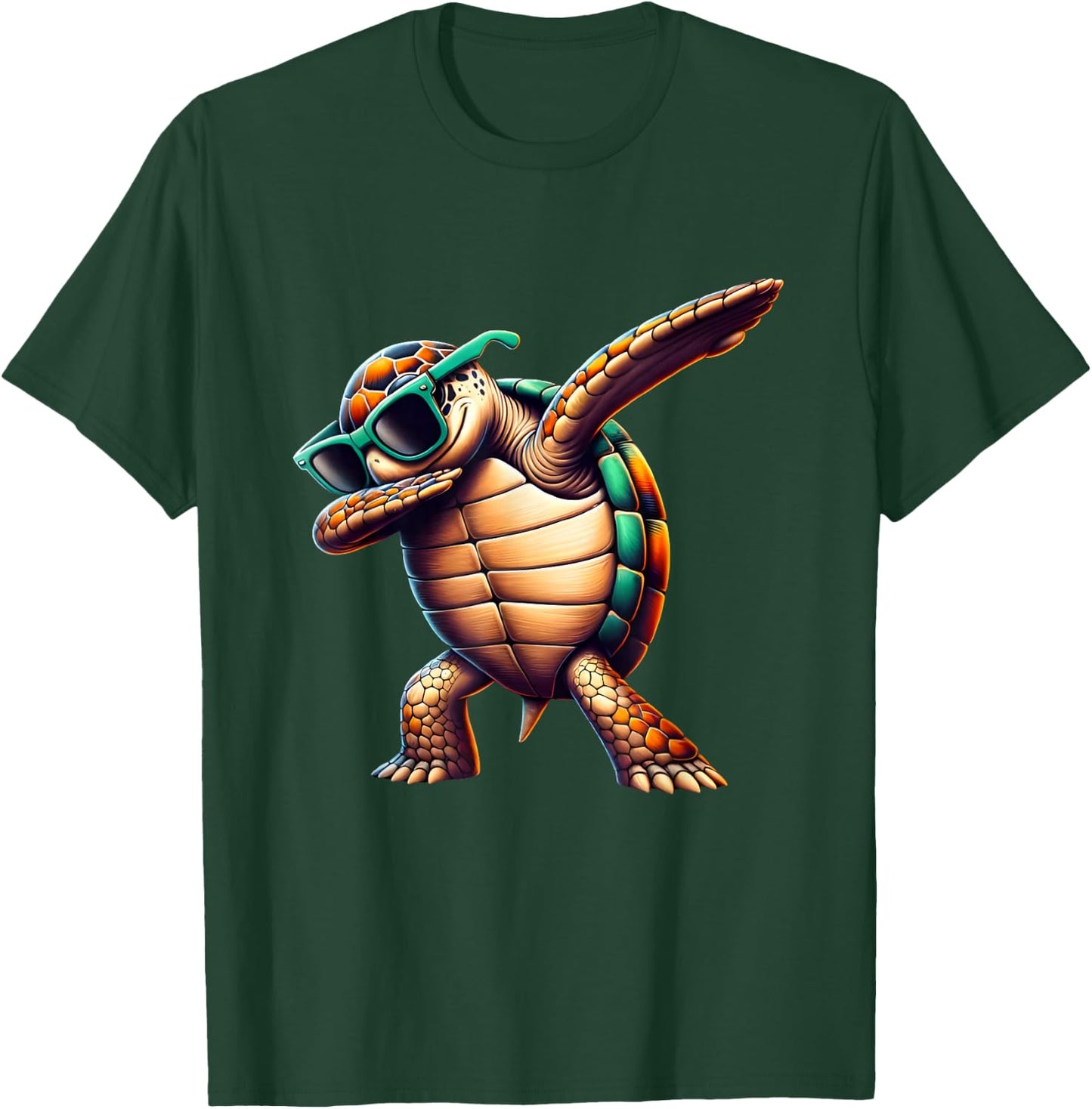 Dabbing Sea Turtles Boys Girls Save Turtles T-Shirt - T-Shirt | Forest