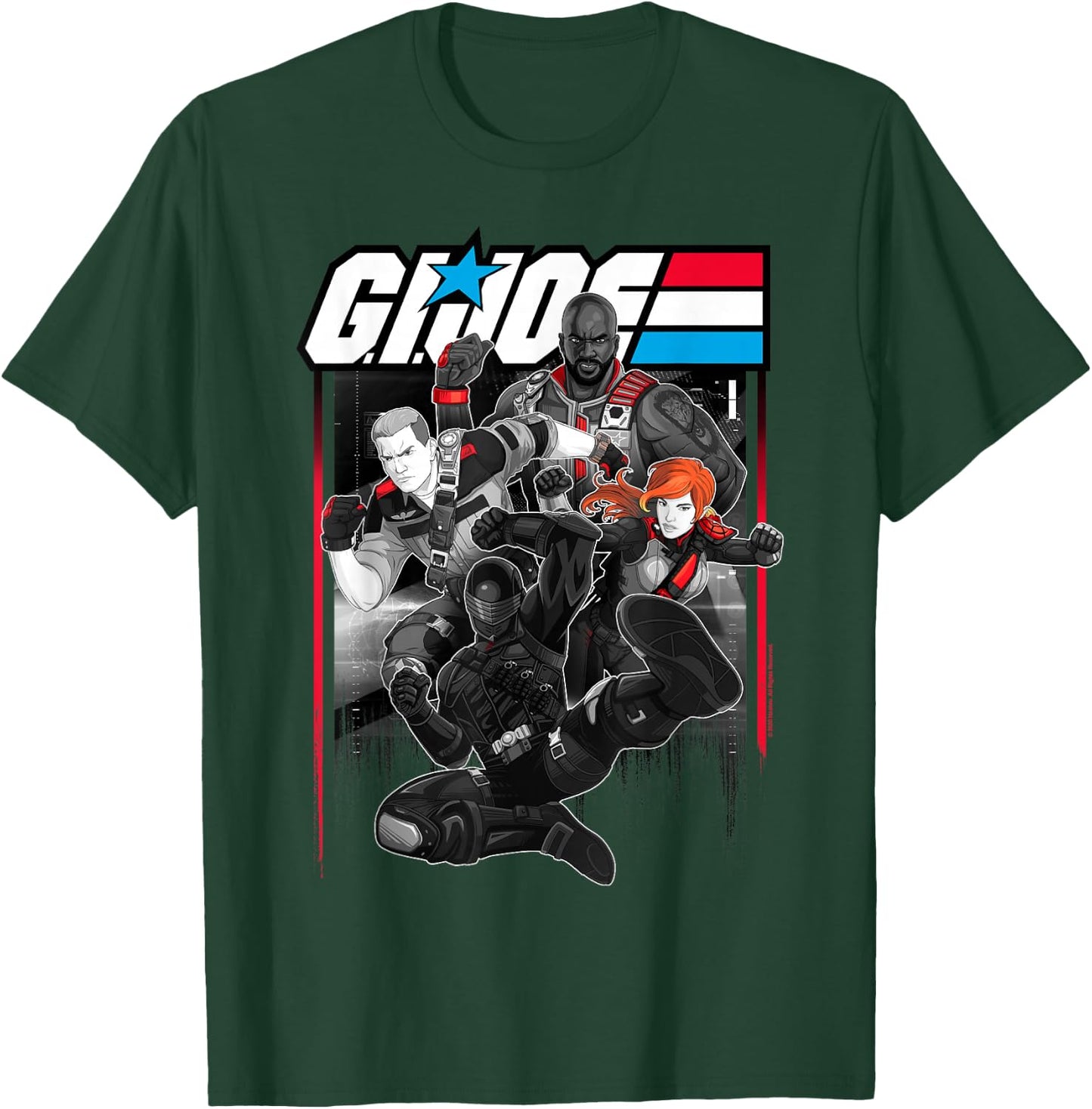 G.I. Joe Group Shot Action Pose Comic Panel T-Shirt - T-Shirt | Forest