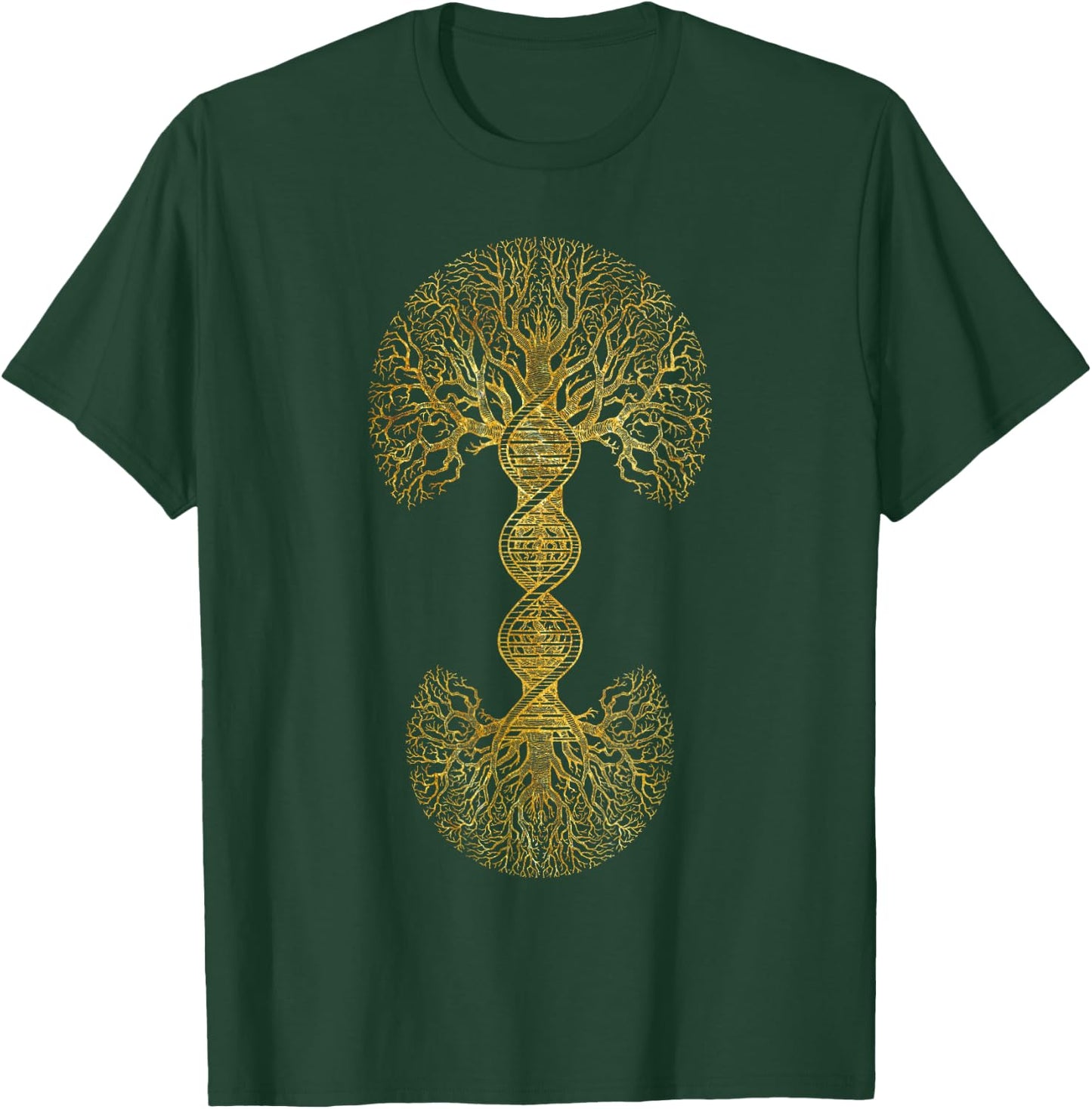 DNA Tree Of Life Science of Genetics Earth Day Genealogy T-Shirt - T-Shirt | Forest