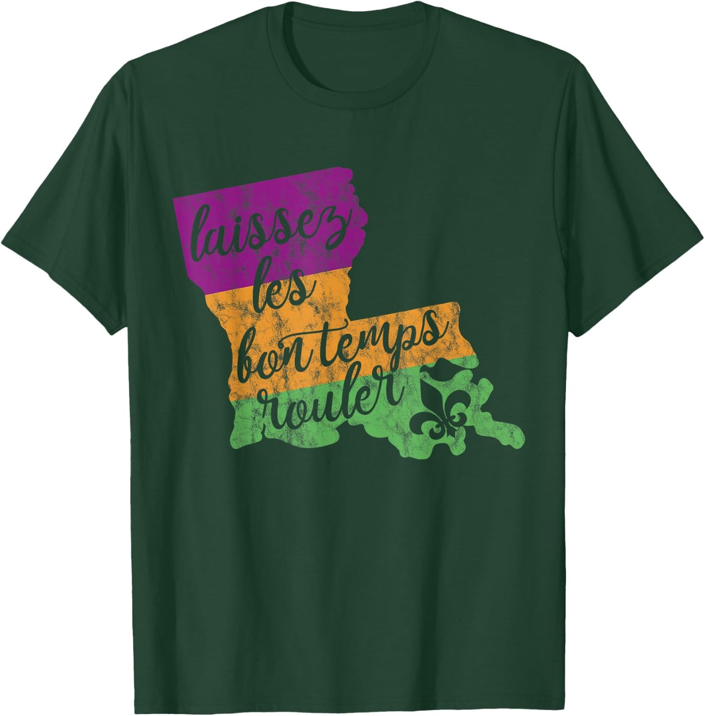 Mardi Gras 2025 Laissez Les Bon Temps Rouler New Orleans T-Shirt - T-Shirt | Forest