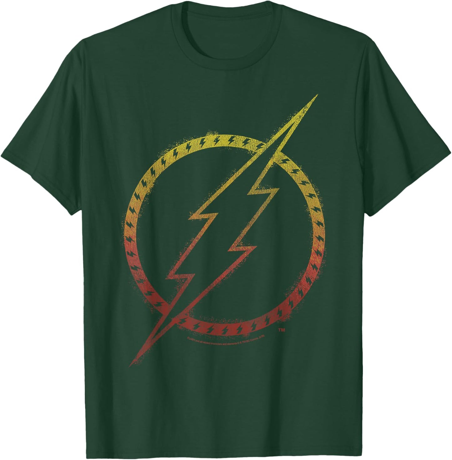DC Comics The Flash Lightning Logo Small T-Shirt - T-Shirt | Forest