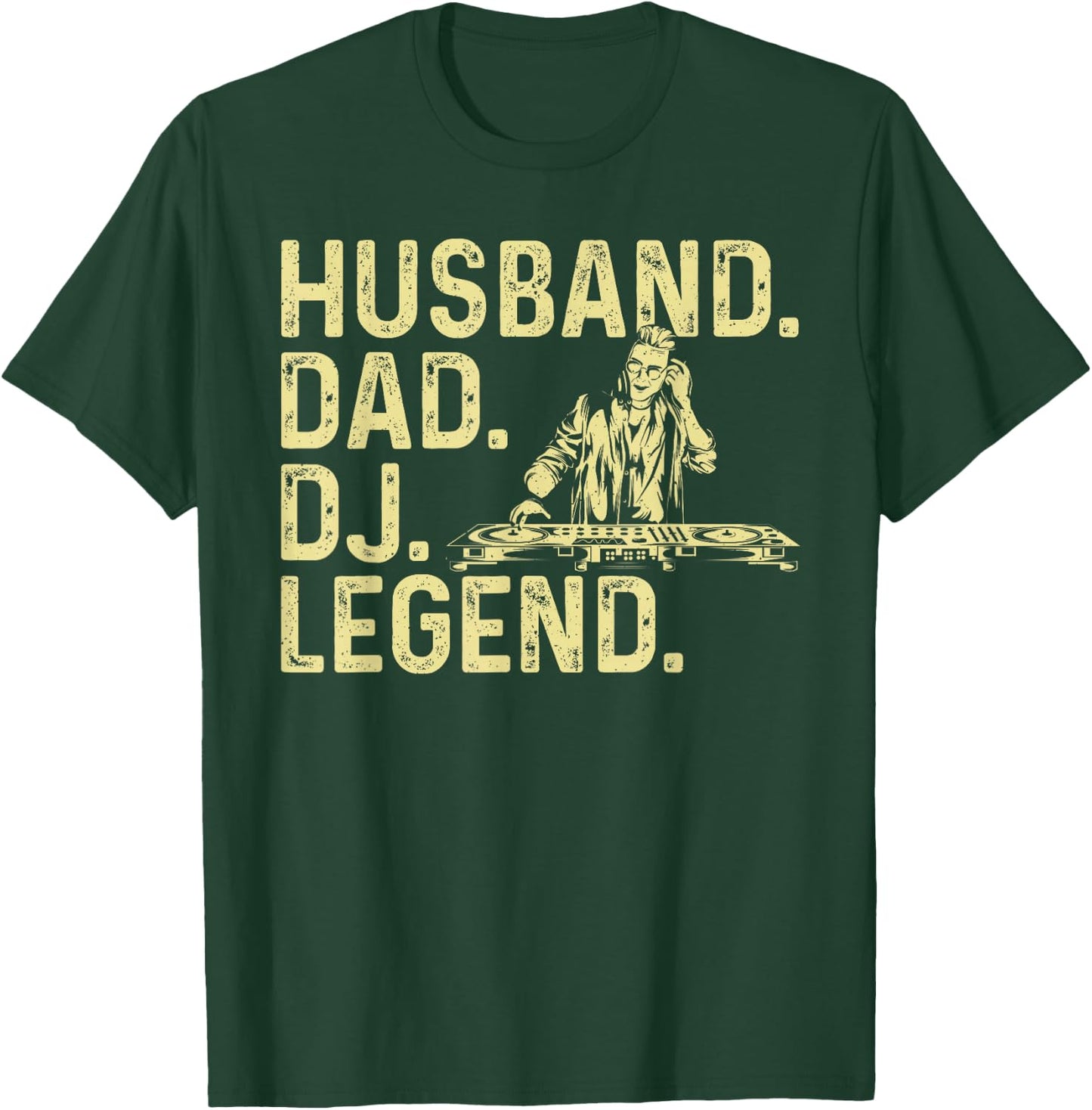 Mix DJ Art For Husband Dad EDM Electronic Techno Disc Jockey T-Shirt - T-Shirt | Forest