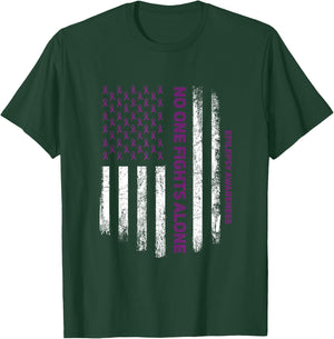 for Purple Ribbon Warrior & Supporters - Epilepsy Awareness Small T-Shirt - T-Shirt | Forest