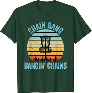 Disc Golf Shirt Funny Chain Retro Disc Golf Gift T-Shirt - T-Shirt | Forest