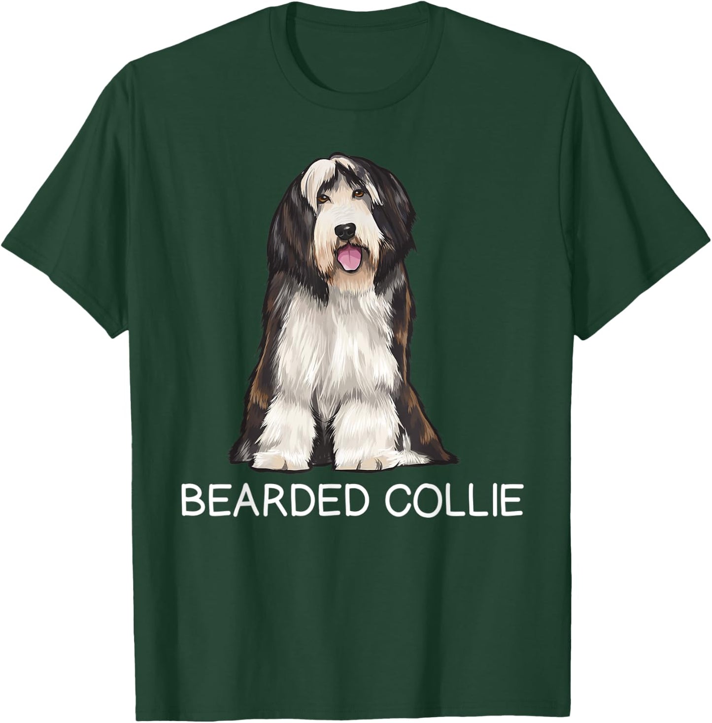 Bearded Collie Crazy Dog Lover T-Shirt - T-Shirt | Forest