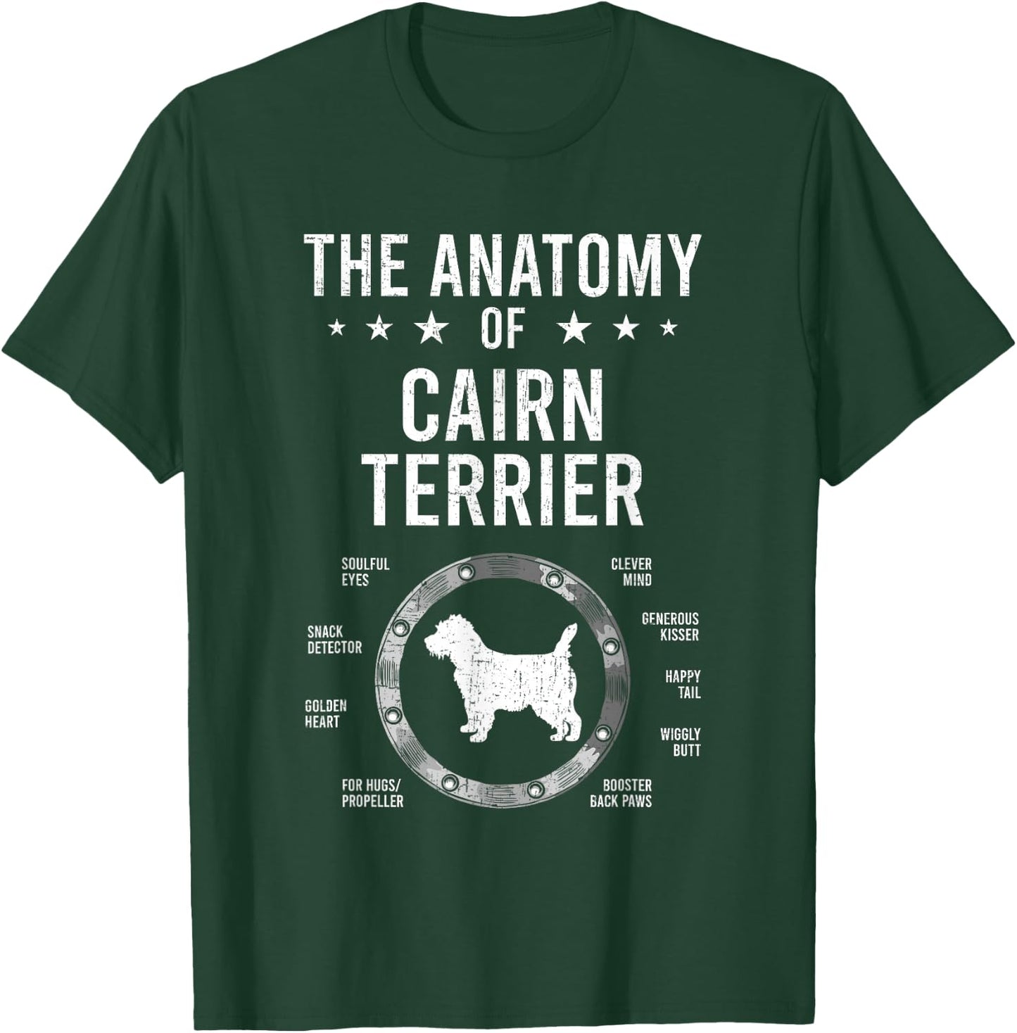 Anatomy of Cairn Terrier Dog Lover T-Shirt - T-Shirt | Forest