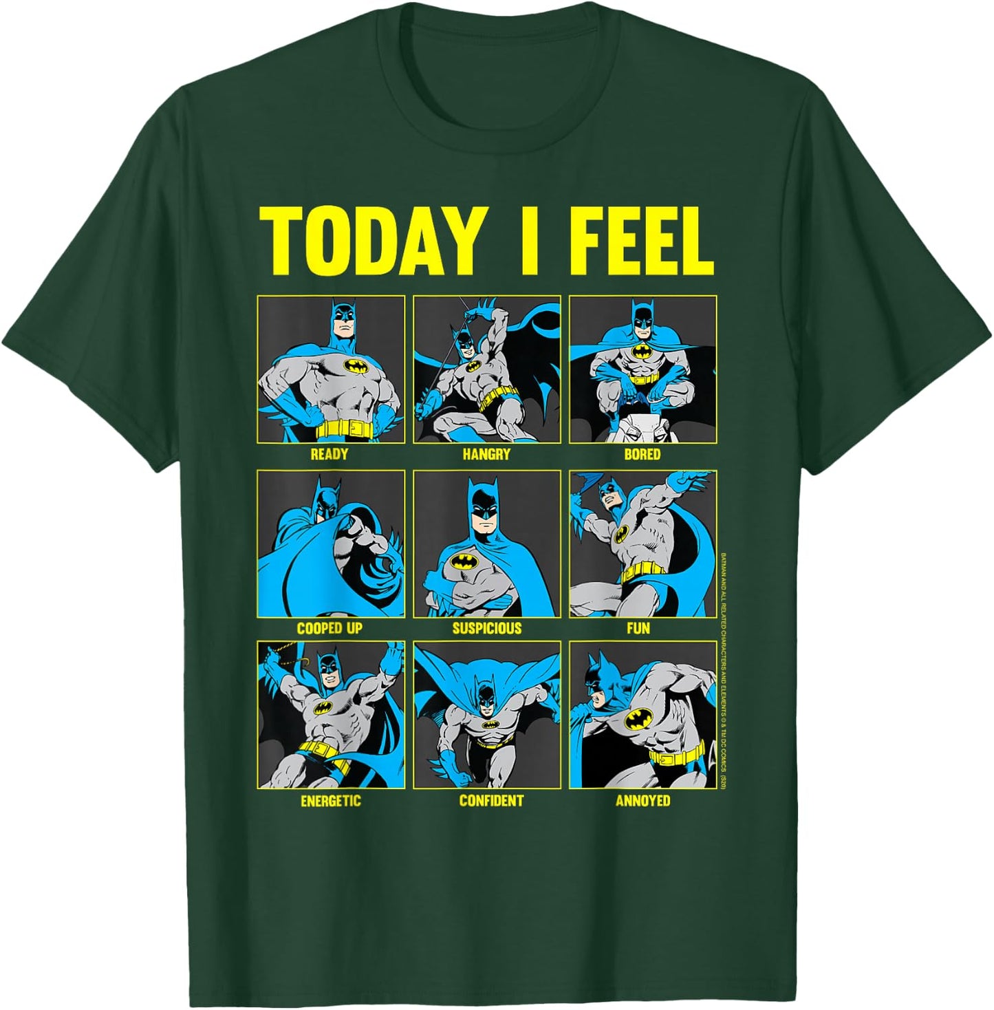 DC Comics Batman Today I Feel Emotional Box Up T-Shirt - T-Shirt | Forest