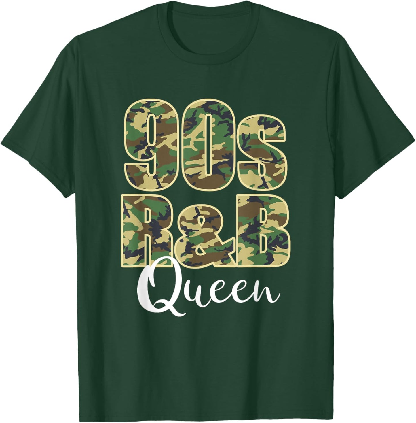 90s R&B Black or African American Camo Music T-Shirt - T-Shirt | Forest