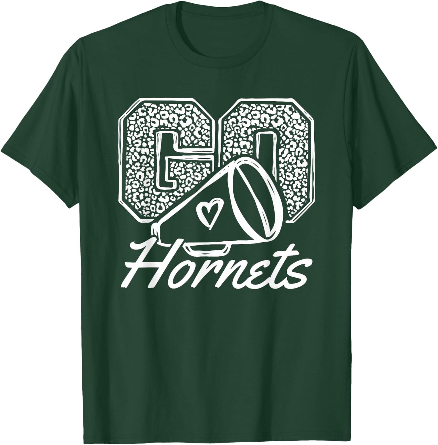 Go Cheer Hornets Sports Name Gifts Men Women Boy Girl T-Shirt - T-Shirt | Forest