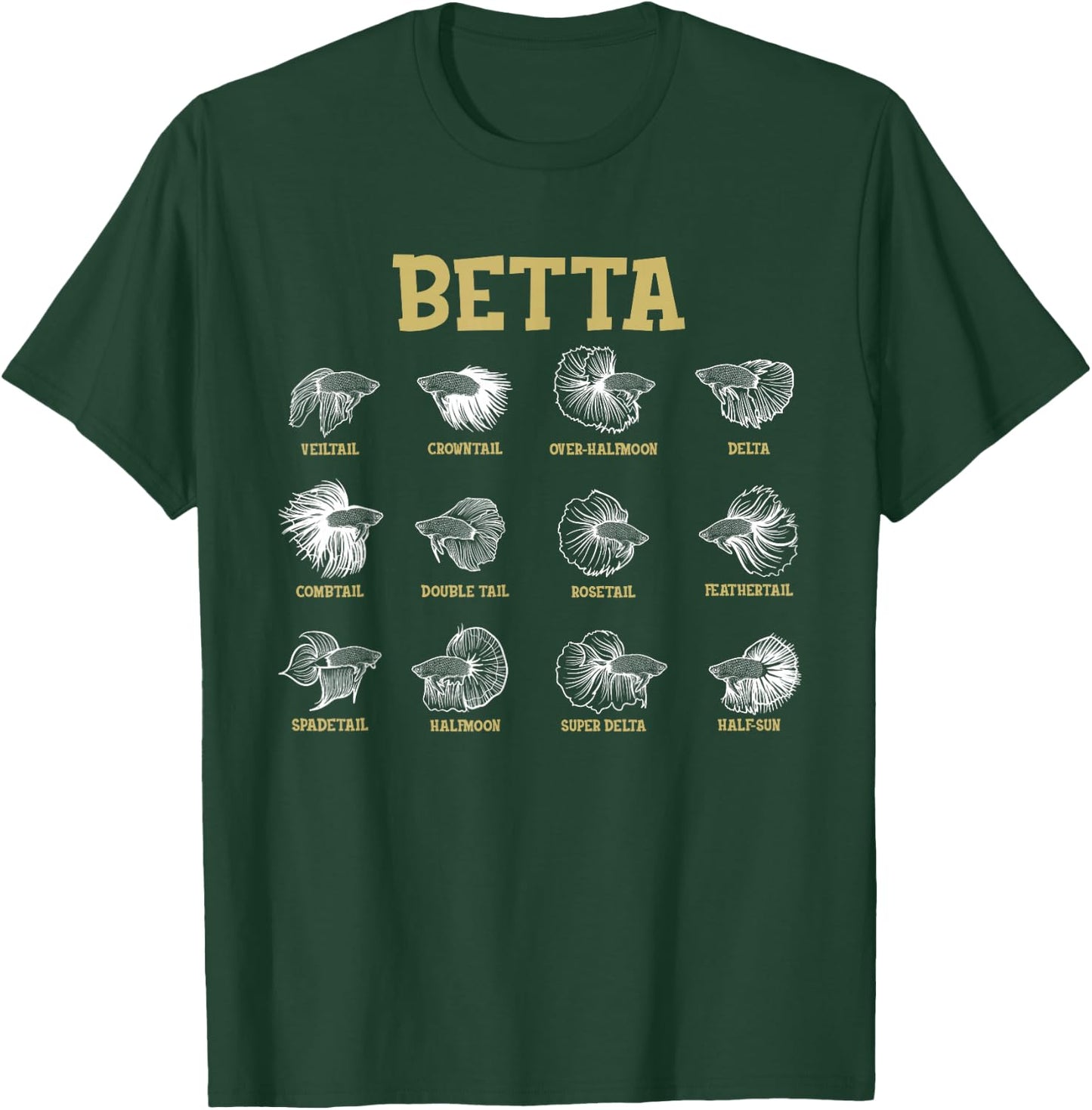 Siamese Fighting Fish Lover Aquarium Keeper Betta Fish T-Shirt - T-Shirt | Forest