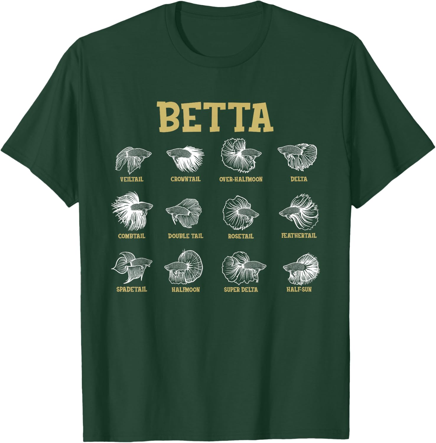 Siamese Fighting Fish Lover Aquarium Keeper Betta Fish T-Shirt - T-Shirt | Forest