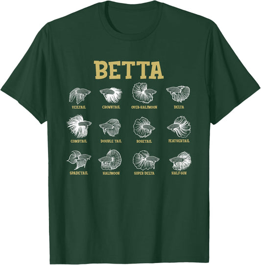 Siamese Fighting Fish Lover Aquarium Keeper Betta Fish T-Shirt - T-Shirt | Forest