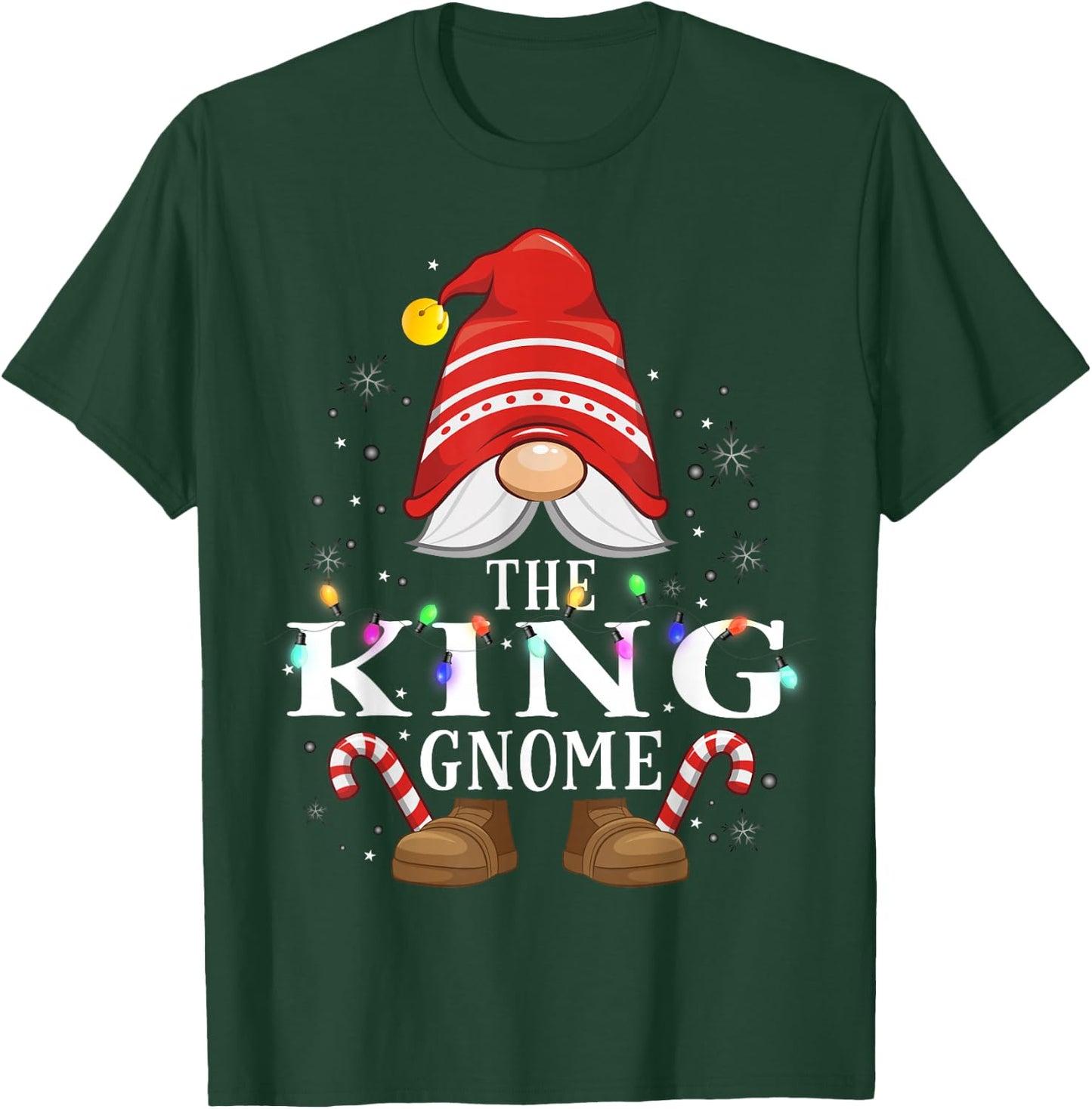 The King Gnome Family Christmas Pajama Party T-Shirt - T-Shirt | Forest