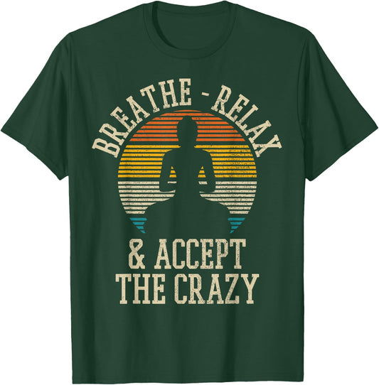 Vintage Buddha Buddhism Yoga Meditation Funny Gift T-Shirt - T-Shirt | Forest