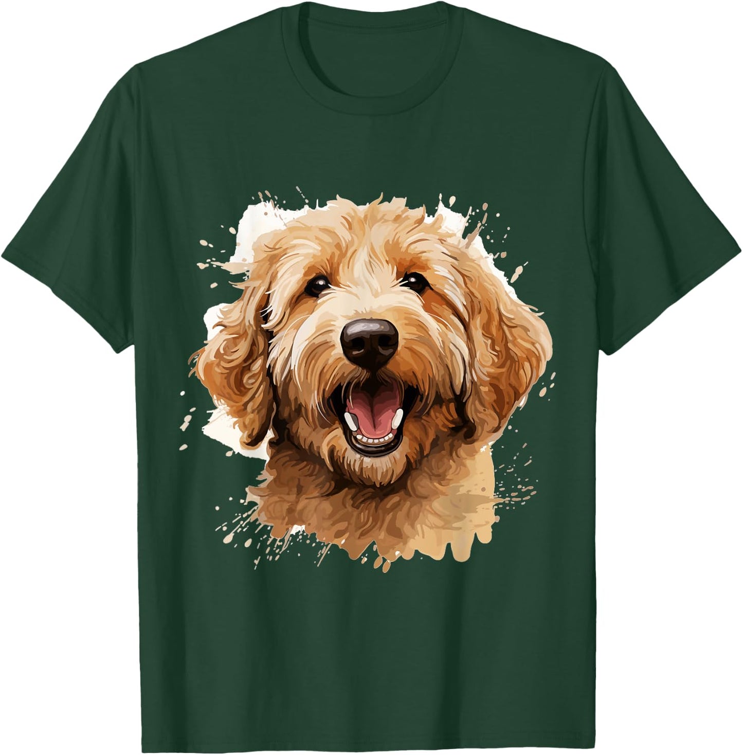 Goldendoodle Dog Breed Pet Cute Graphic T-Shirt - T-Shirt | Forest