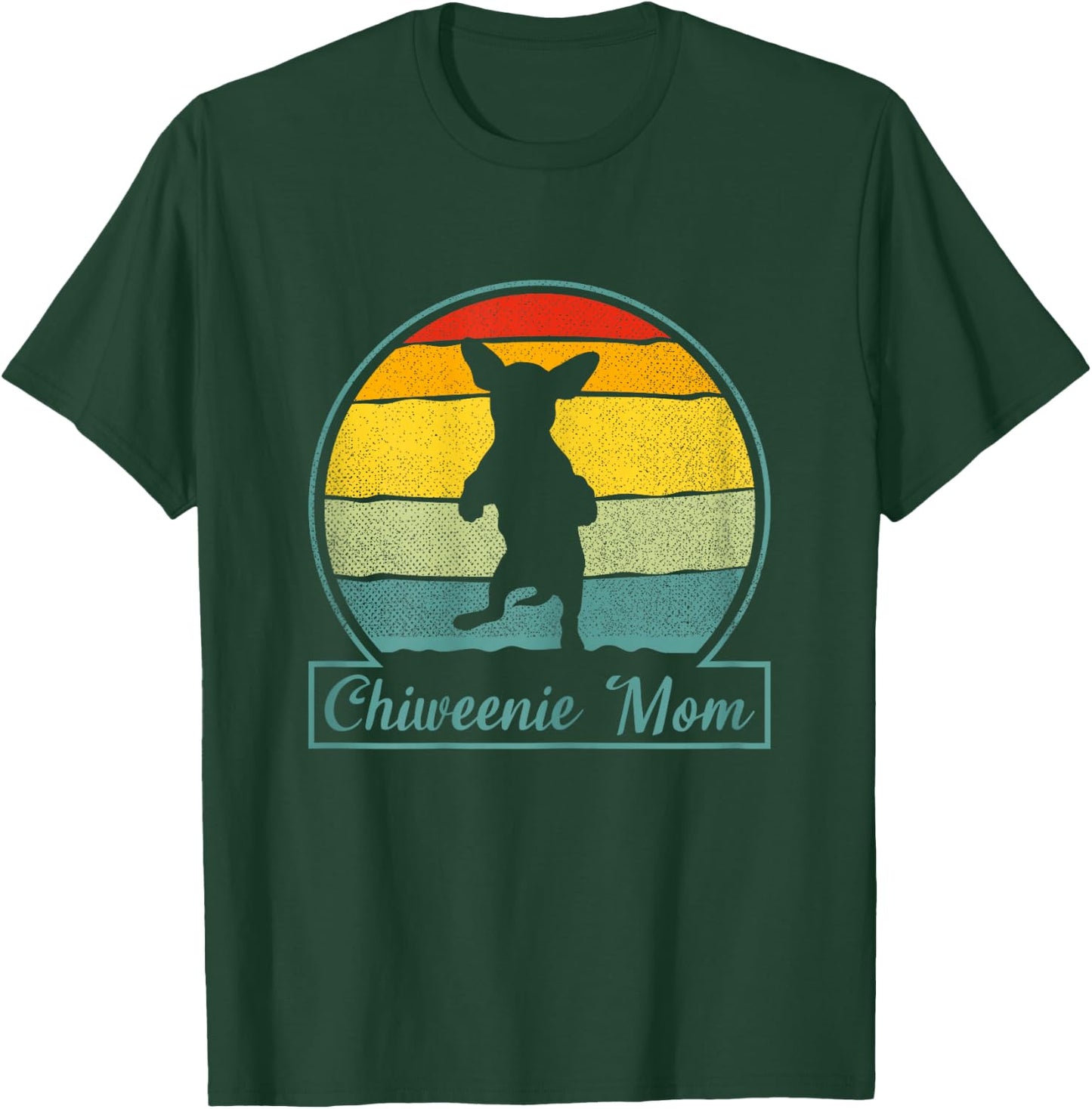 Chiweenie Mom Mama Cute Dog Lovers Dog Owners Women Kids T-Shirt - T-Shirt | Forest