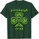 St Patricks Day Pittsburgh Irish Celtic Shamrock T-Shirt - T-Shirt | Forest