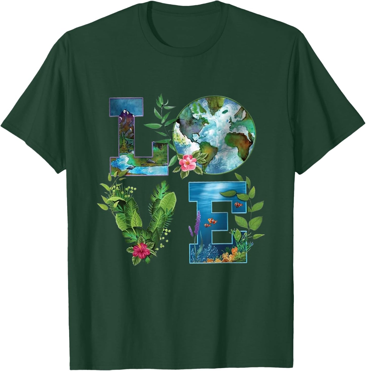 Earth Day Planet Anniversary Earth Day Everyday women men T-Shirt - T-Shirt | Forest