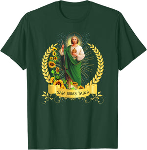 ¡Oh Santo Apóstol San Judas Tadeo! (Saint Jude Thaddeus) T-Shirt - T-Shirt | Forest