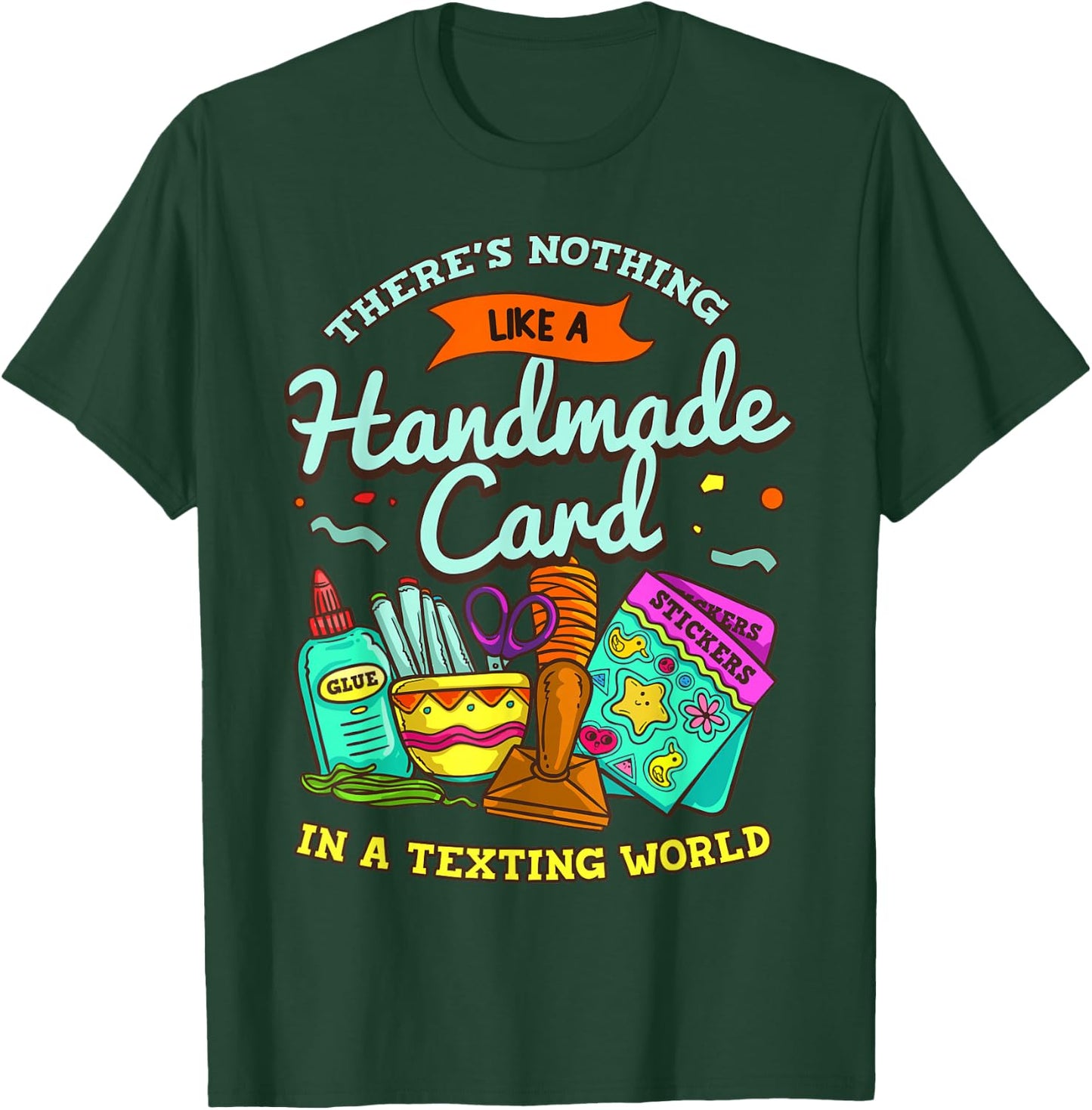 Cardmaking Scrapbooking Gift Crafting Card Crafter T-Shirt - T-Shirt | Forest