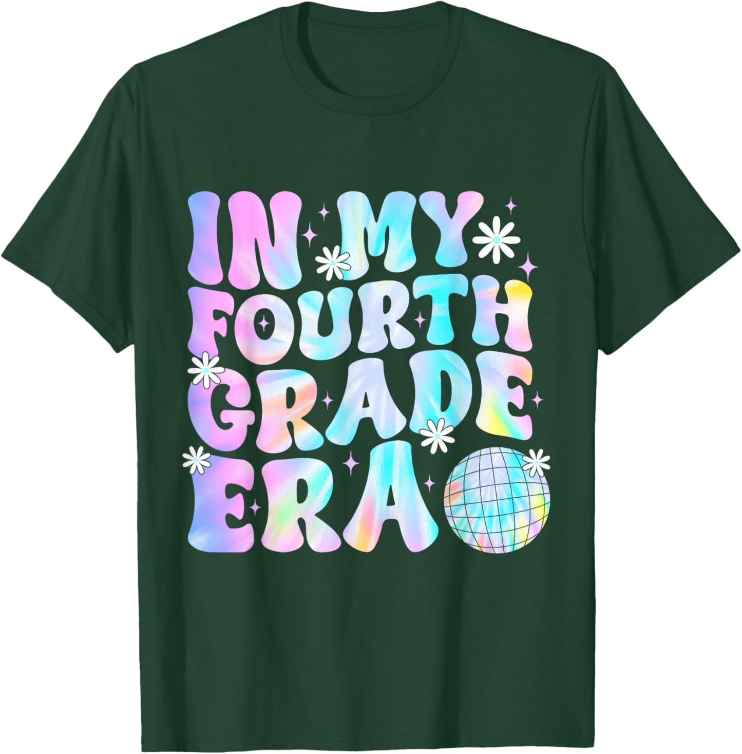 In My Fourth Grade Era Back To School 4th Grade Boys Girls T-Shirt - T-Shirt | Forest