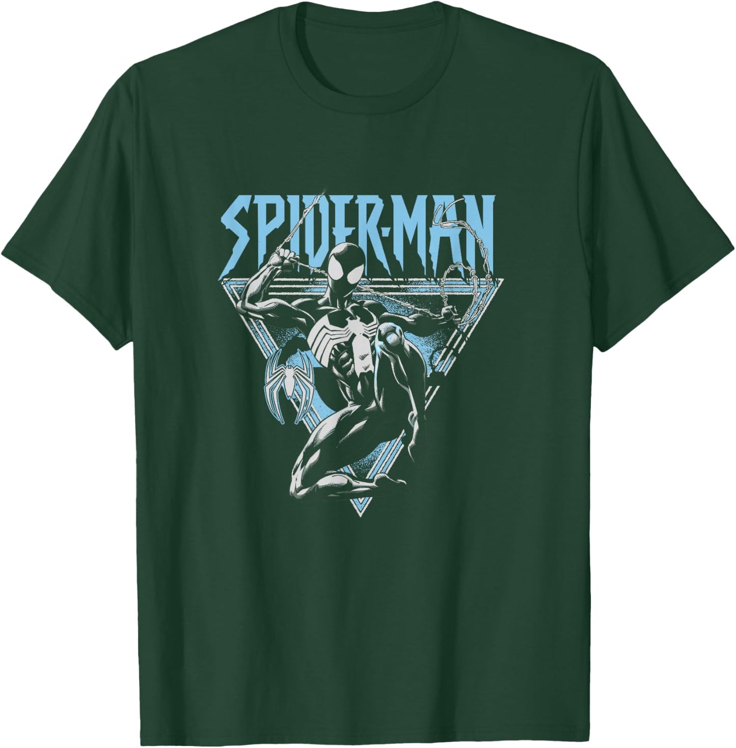 Marvel Spider-Man Symbiote Suit Epic Swing Big Chest Poster T-Shirt - T-Shirt | Forest