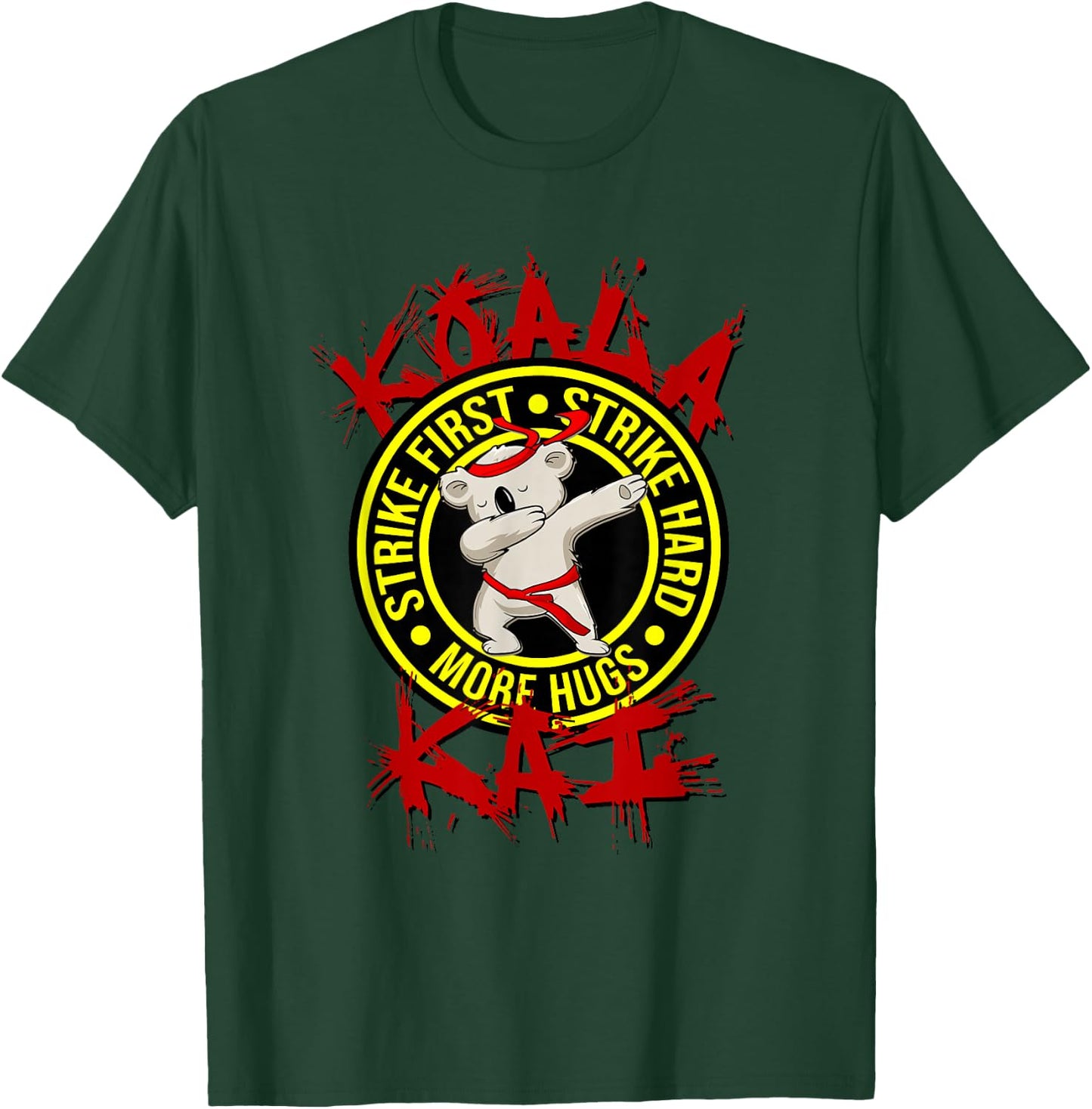 Koala Kai Funny Karate Ninja Dojo Koala Hug More Apparel T-Shirt - T-Shirt | Forest