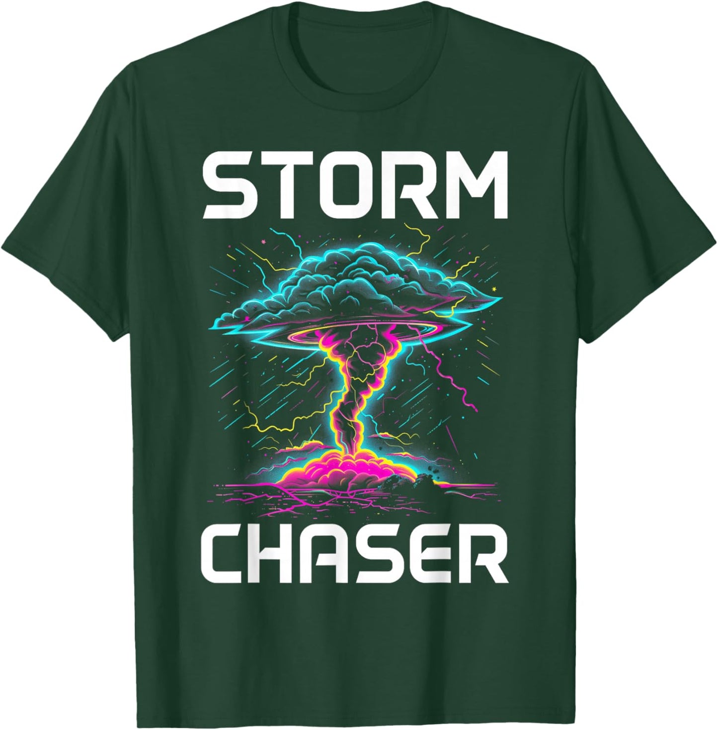 Storm Chasing Tornado Chaser Meteorologist Meteorology T-Shirt - T-Shirt | Forest