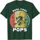Vintage Reel Cool Pops Fishing Fathers Day Fisherman Grandpa T-Shirt - T-Shirt | Forest