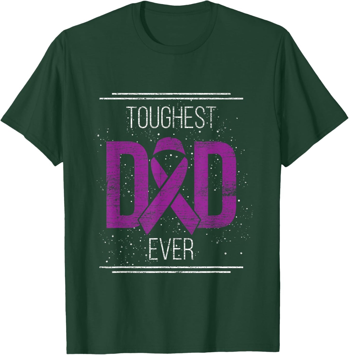 Fathers Day Cancer Survivor Dad Pancreatic Cancer T-Shirt - T-Shirt | Forest