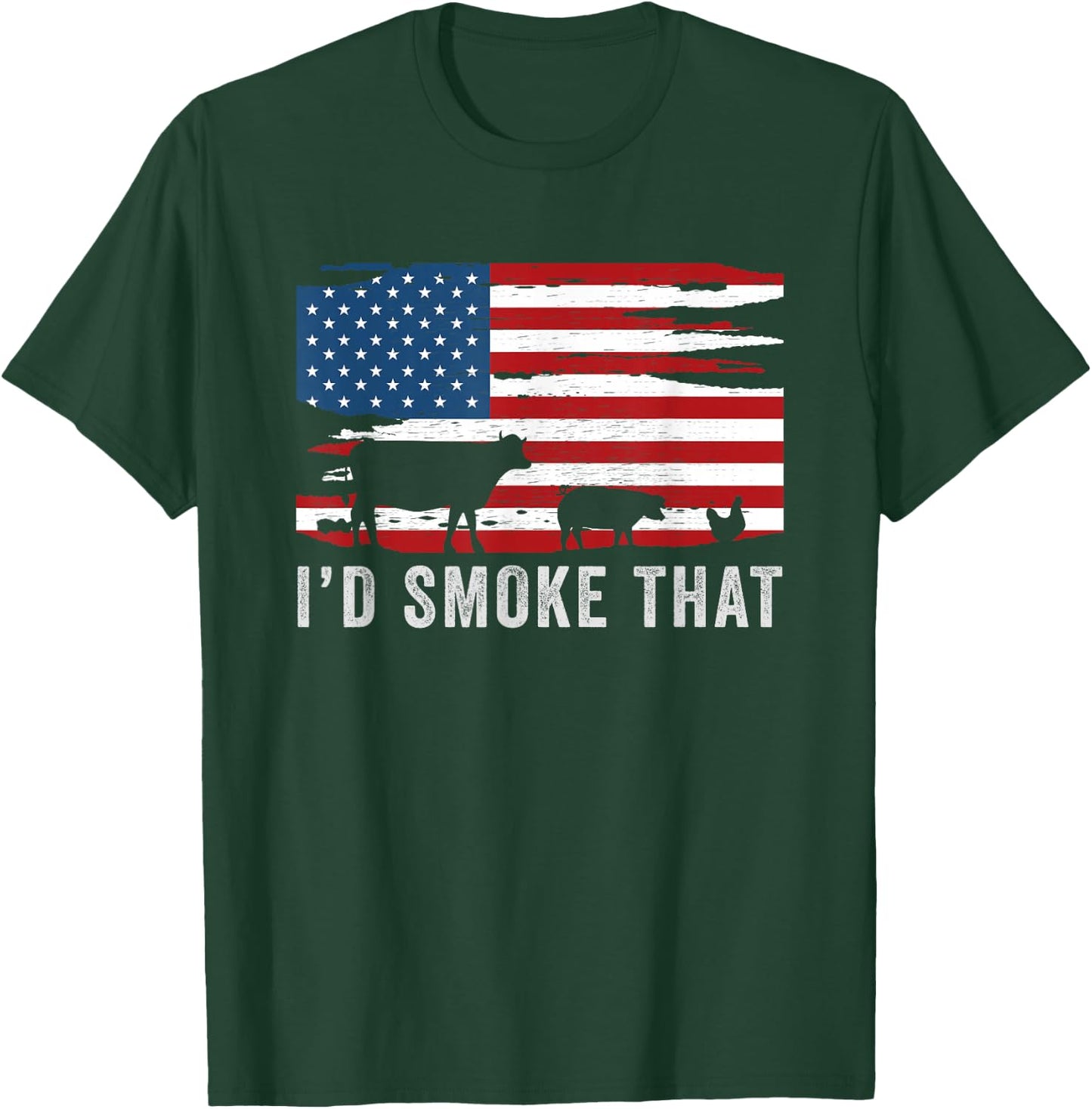 Id Smoke That Barbecue T-Shirt - T-Shirt | Forest