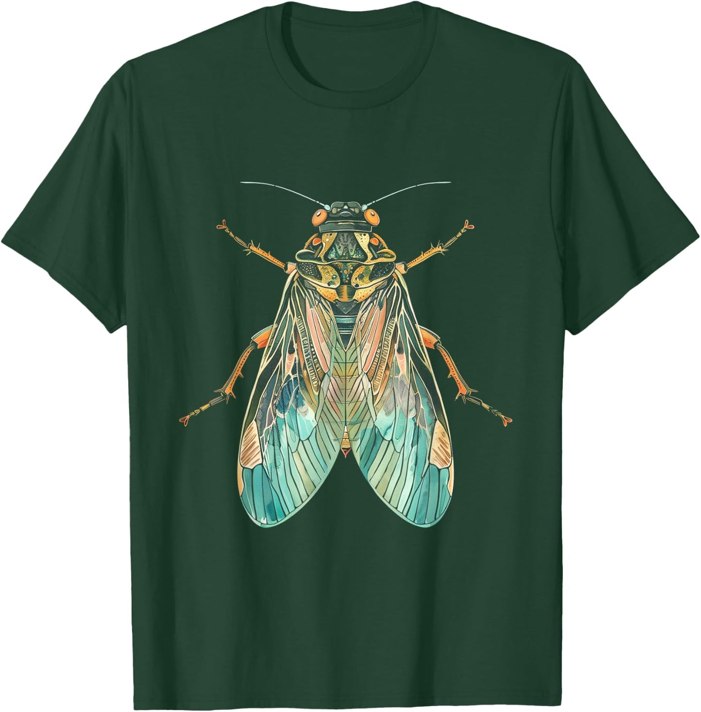 Cicada Insect 2024 Entomology Entomologist T-Shirt - T-Shirt | Forest