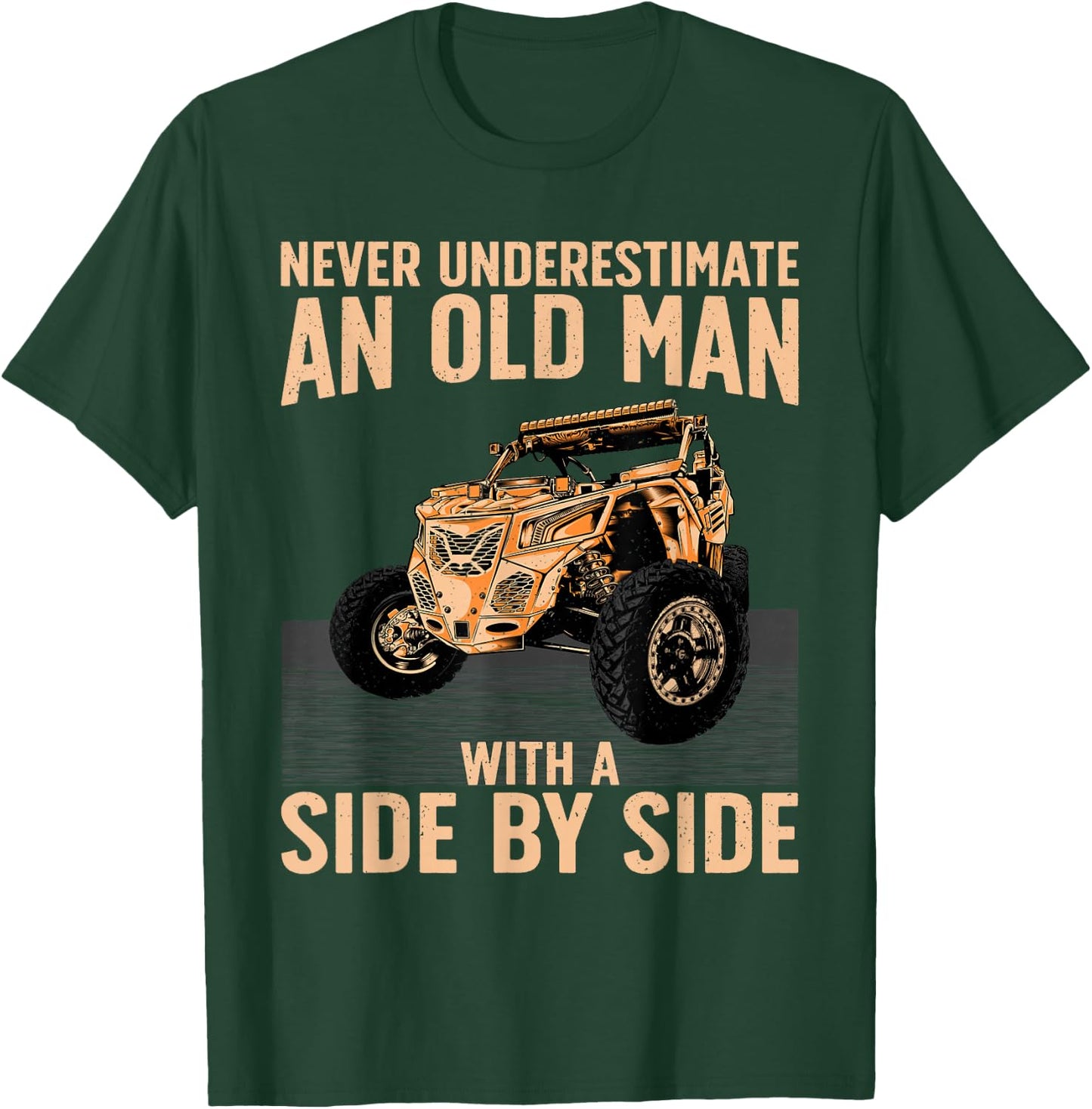 Cool SXS for Grandpa Men Dad Offroad UTV ATV Side-by-Side T-Shirt - T-Shirt | Forest
