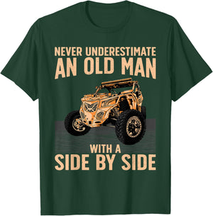 Cool SXS for Grandpa Men Dad Offroad UTV ATV Side-by-Side T-Shirt - T-Shirt | Forest
