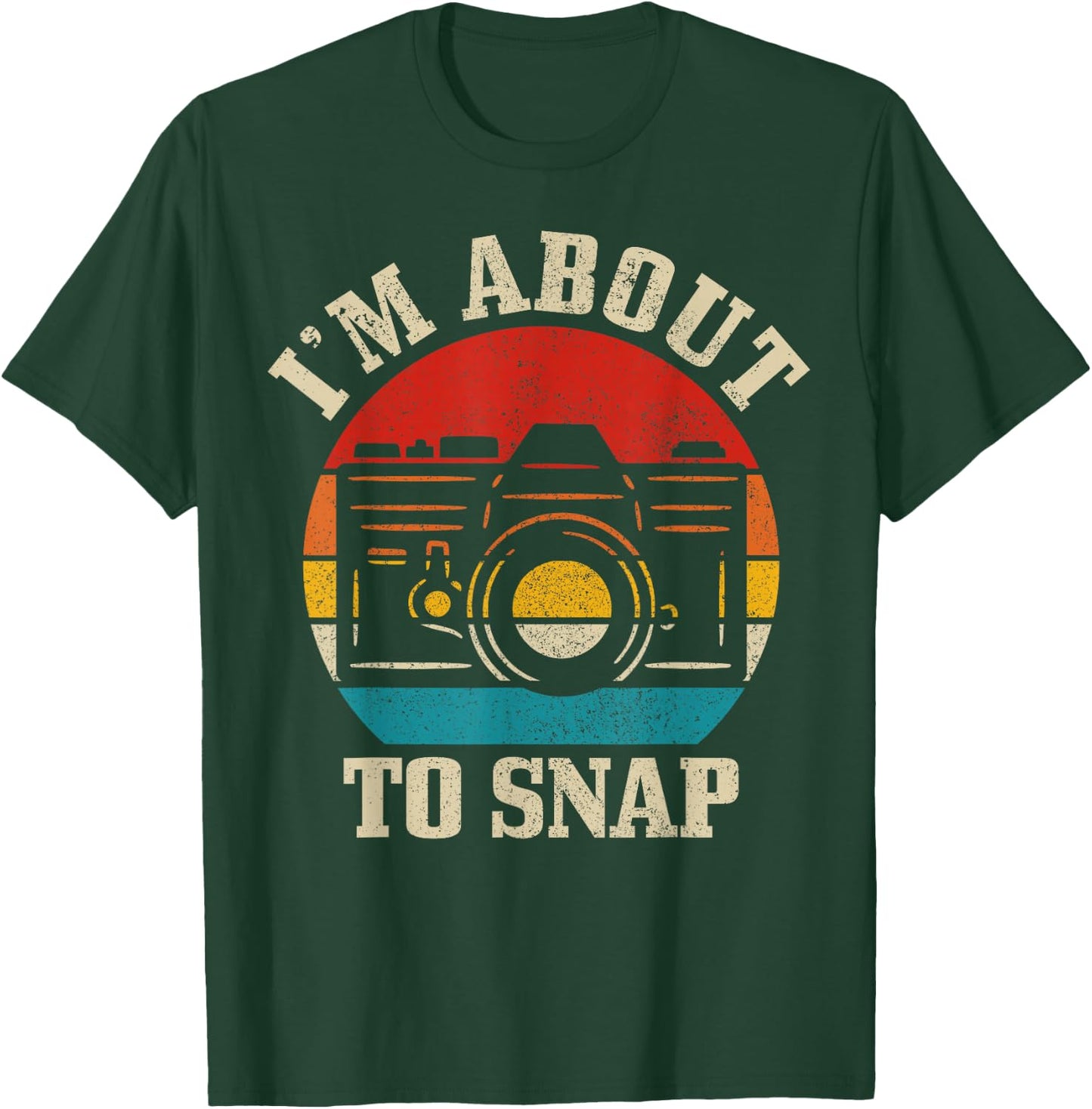 Photographer Gift Camera Saying Funny Vintage Photography T-Shirt - T-Shirt | Forest