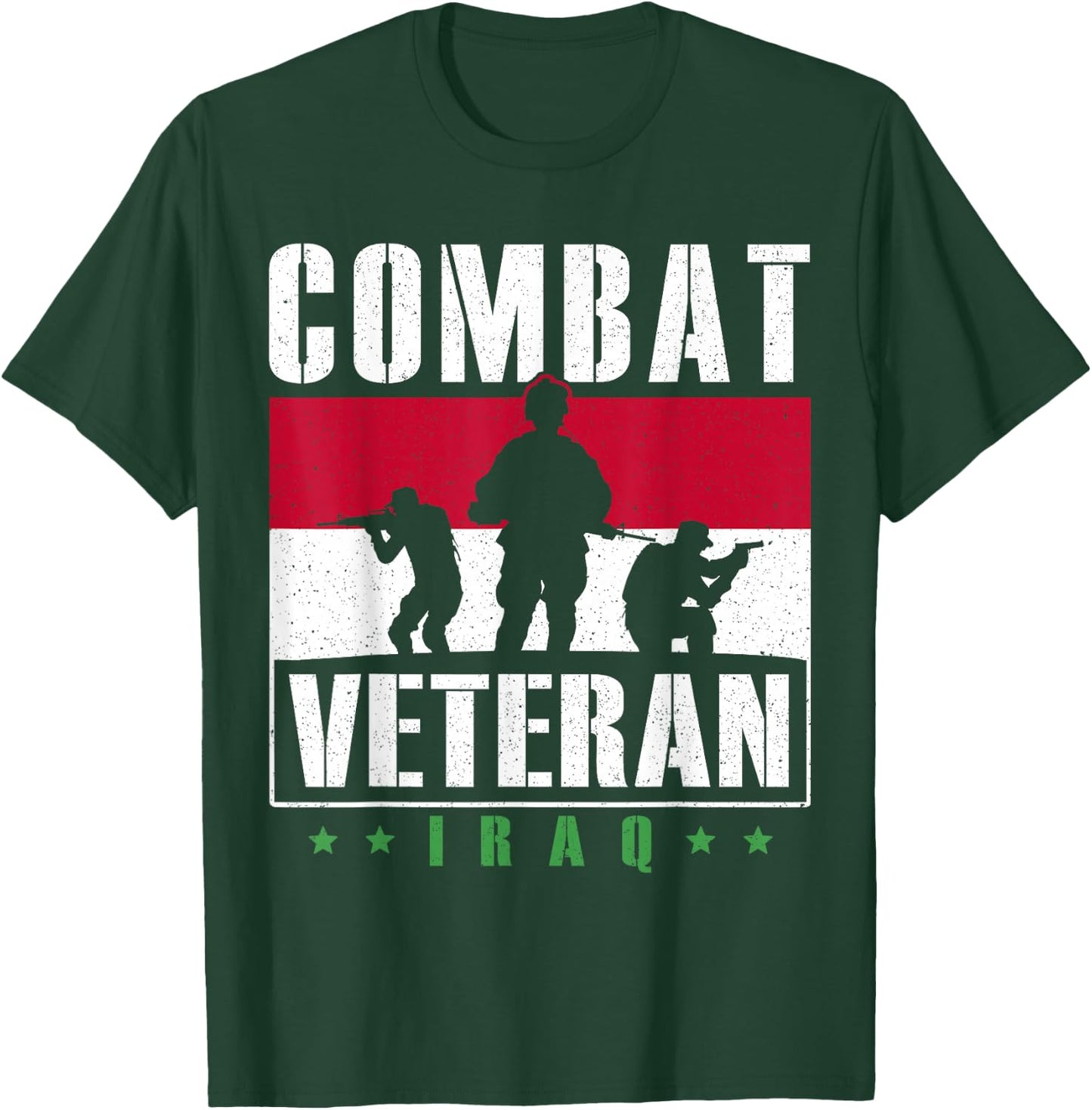 Combat Veteran Iraq Veteran's Day Veterans Combat Veteran T-Shirt - T-Shirt | Forest