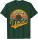 Father's Day Gifts Retro Vintage English Bulldog Uncle Women Girls Kids T-Shirt - T-Shirt | Forest