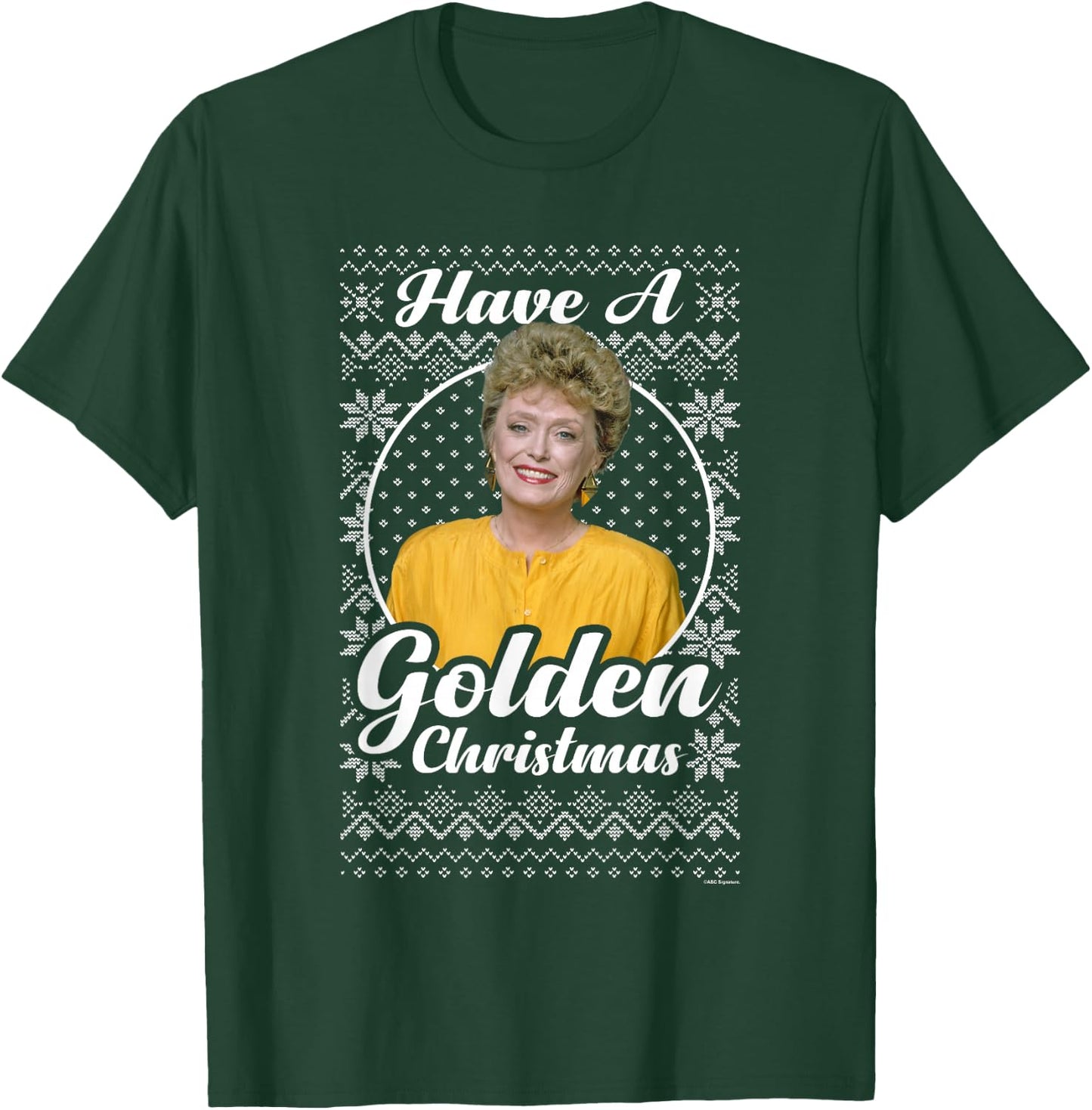 The Golden Girls Iconic Blanche Have A Golden Christmas Logo T-Shirt - T-Shirt | Forest