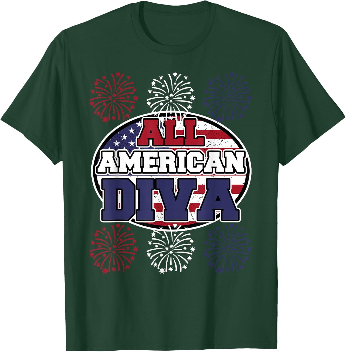All American Diva - Party - American Diva T-Shirt - T-Shirt | Forest