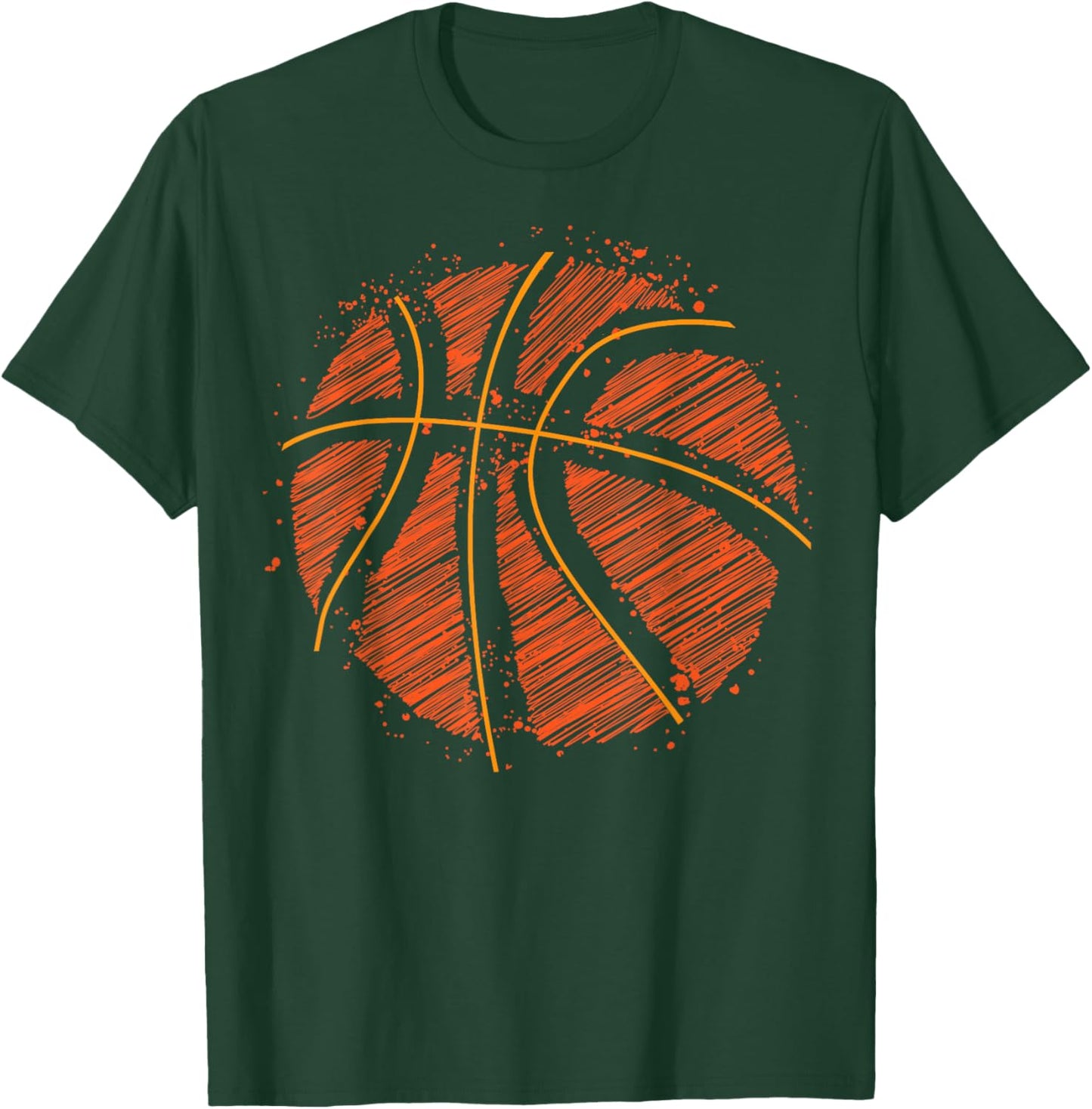 Basketball Strokes Graphic Graffiti Cool Basketball Player T-Shirt - T-Shirt | Forest