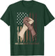 US Flag with Black & American Hands Black Lives Matter BLM T-Shirt - T-Shirt | Forest