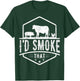 I'd Smoke That - Chicken Pig Cow Barbecue Grilling BBQ Lover T-Shirt - T-Shirt | Forest