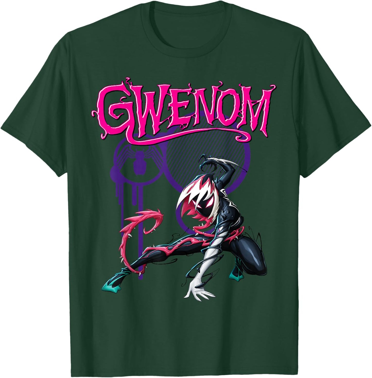 Marvel Spider-Man Maximum Venom Gwenom Small T-Shirt - T-Shirt | Forest