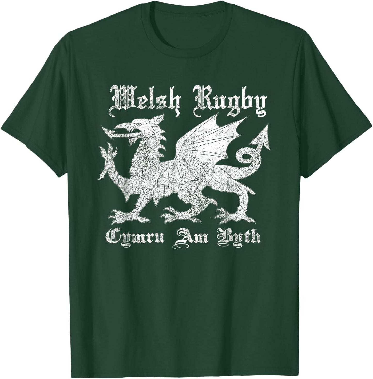 Vintage Welsh Rugby Shirt or Gift | Wales Rugby Football Top T-Shirt - T-Shirt | Forest