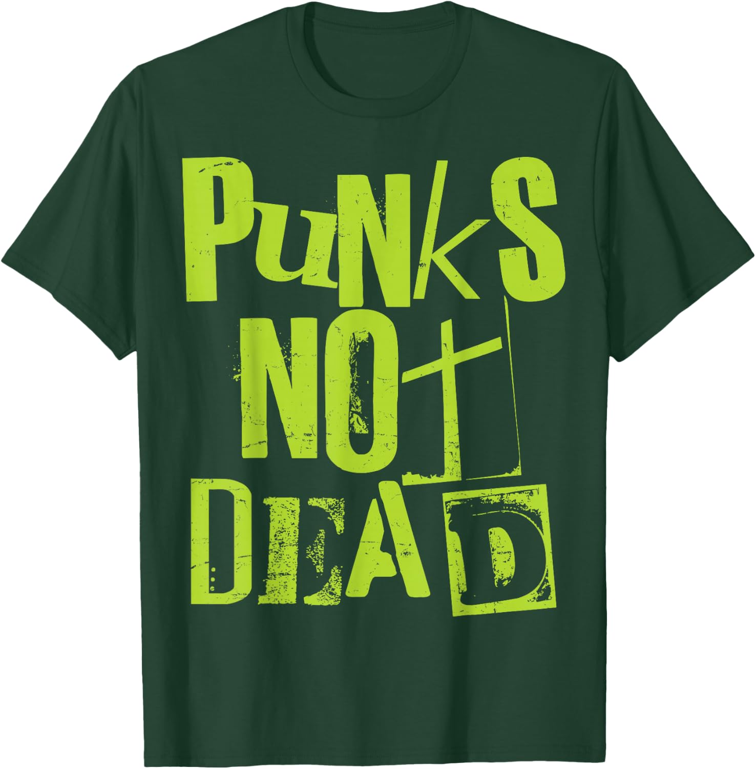 Punks Not Dead - Vintage Grunge - Punk Is Not Dead - Rock T-Shirt - T-Shirt | Forest