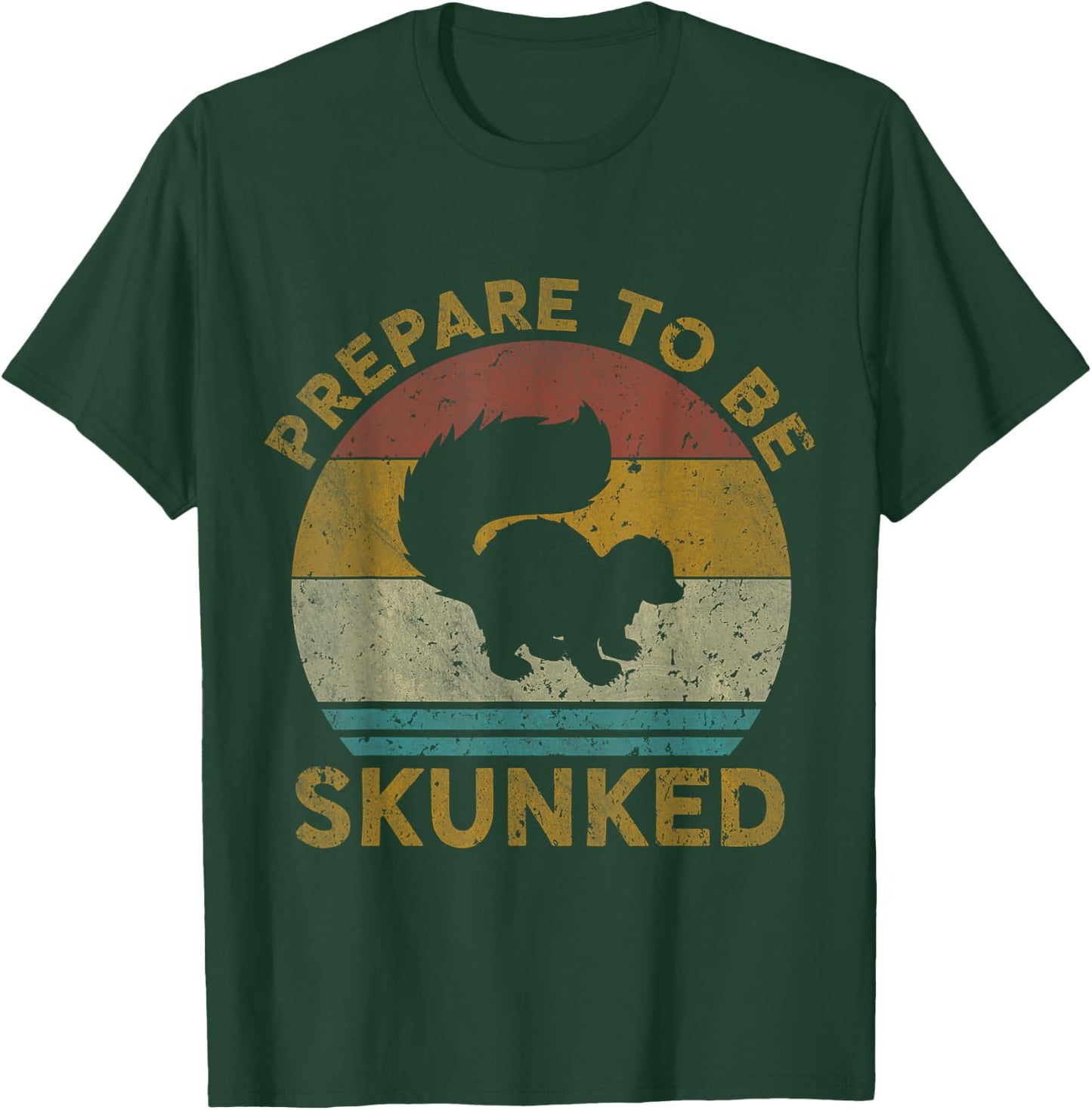 Prepare To Be Skunked Cribbage Lovers Vintage Cribbage Game T-Shirt - T-Shirt | Forest