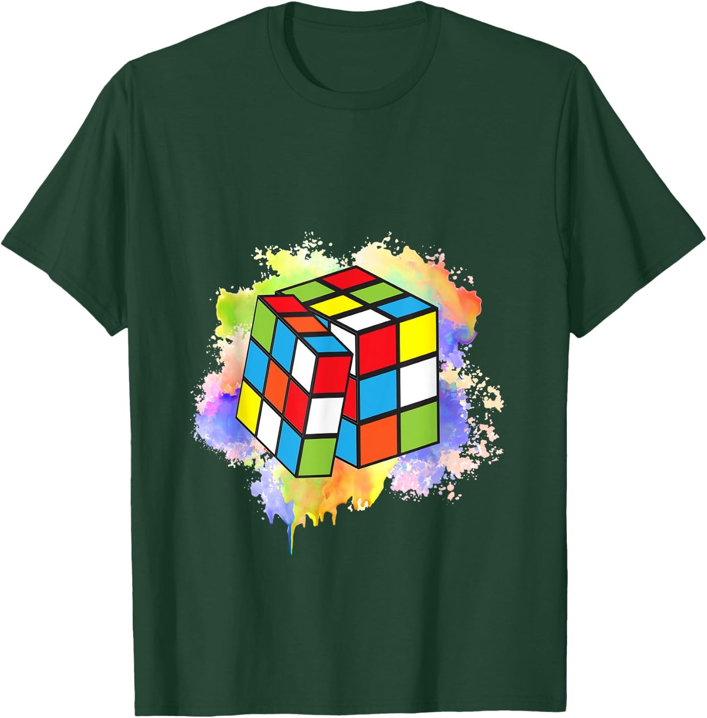 Cool Rubik Rubix Rubics Player Cube Lovers Women Men Boy Kid T-Shirt - T-Shirt | Forest