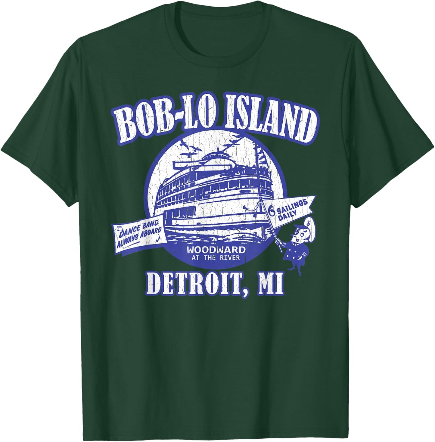 Boblo Island Detroit Michigan (vintage look) T-Shirt - T-Shirt | Forest