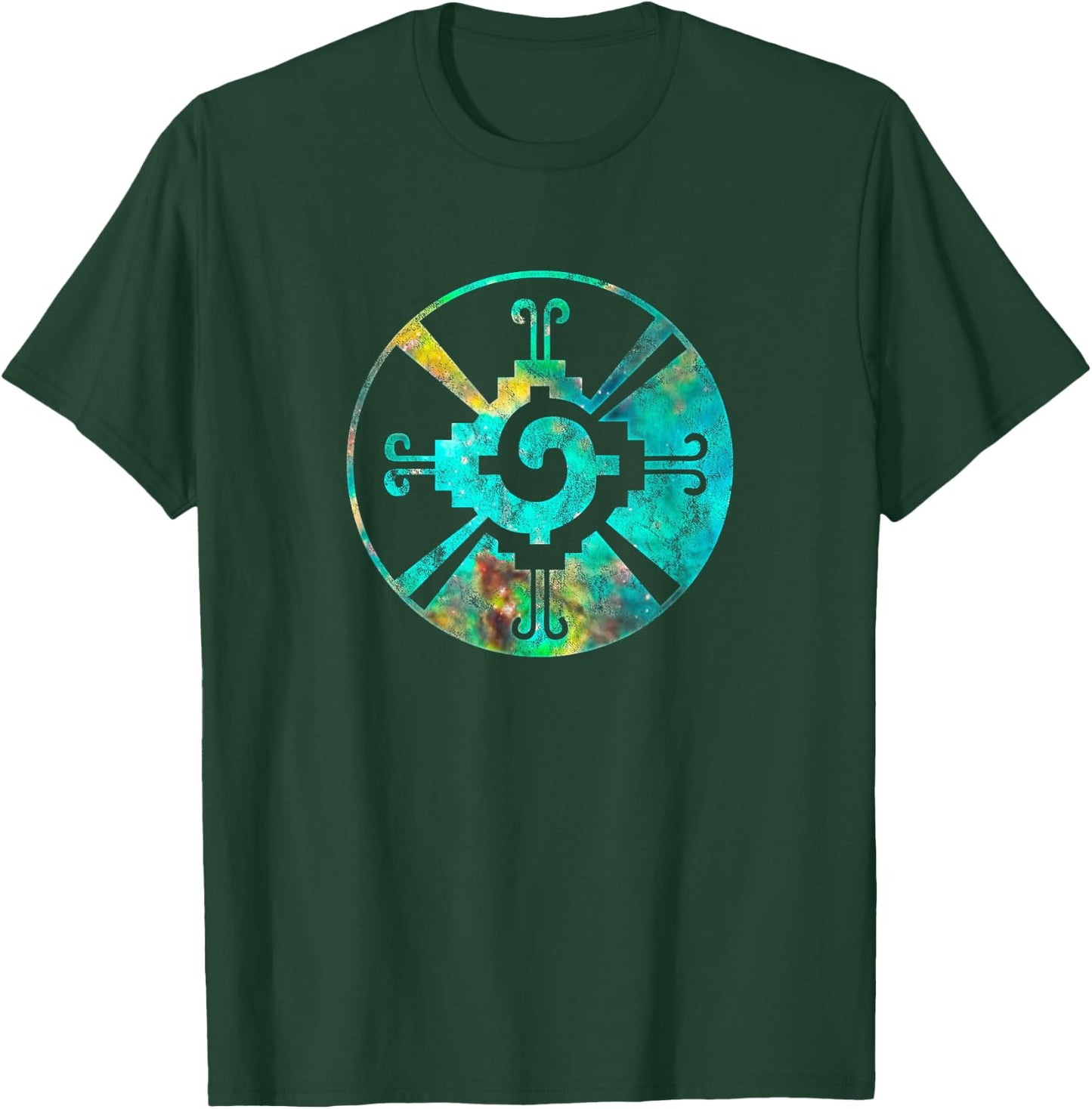 Hunab Ku, Maya, symbol, Indian, heart of the galaxy, mystic T-Shirt - T-Shirt | Forest
